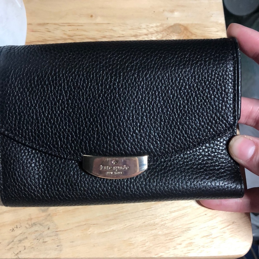 Kate Spade Authentic Bifold Black Leather Wallet